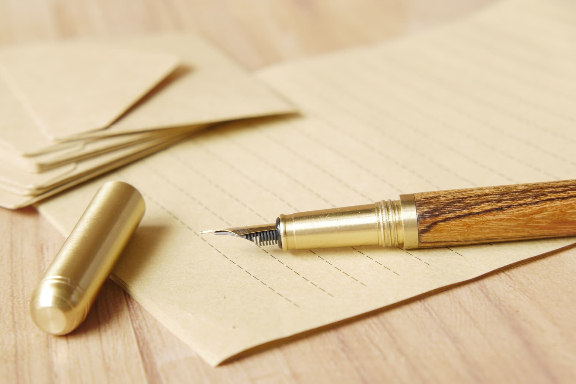 Pen with paper
