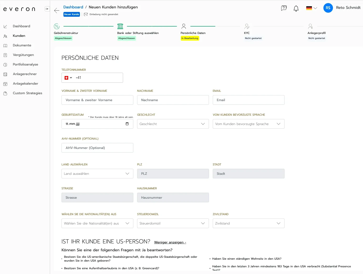 Schnelles Onboarding